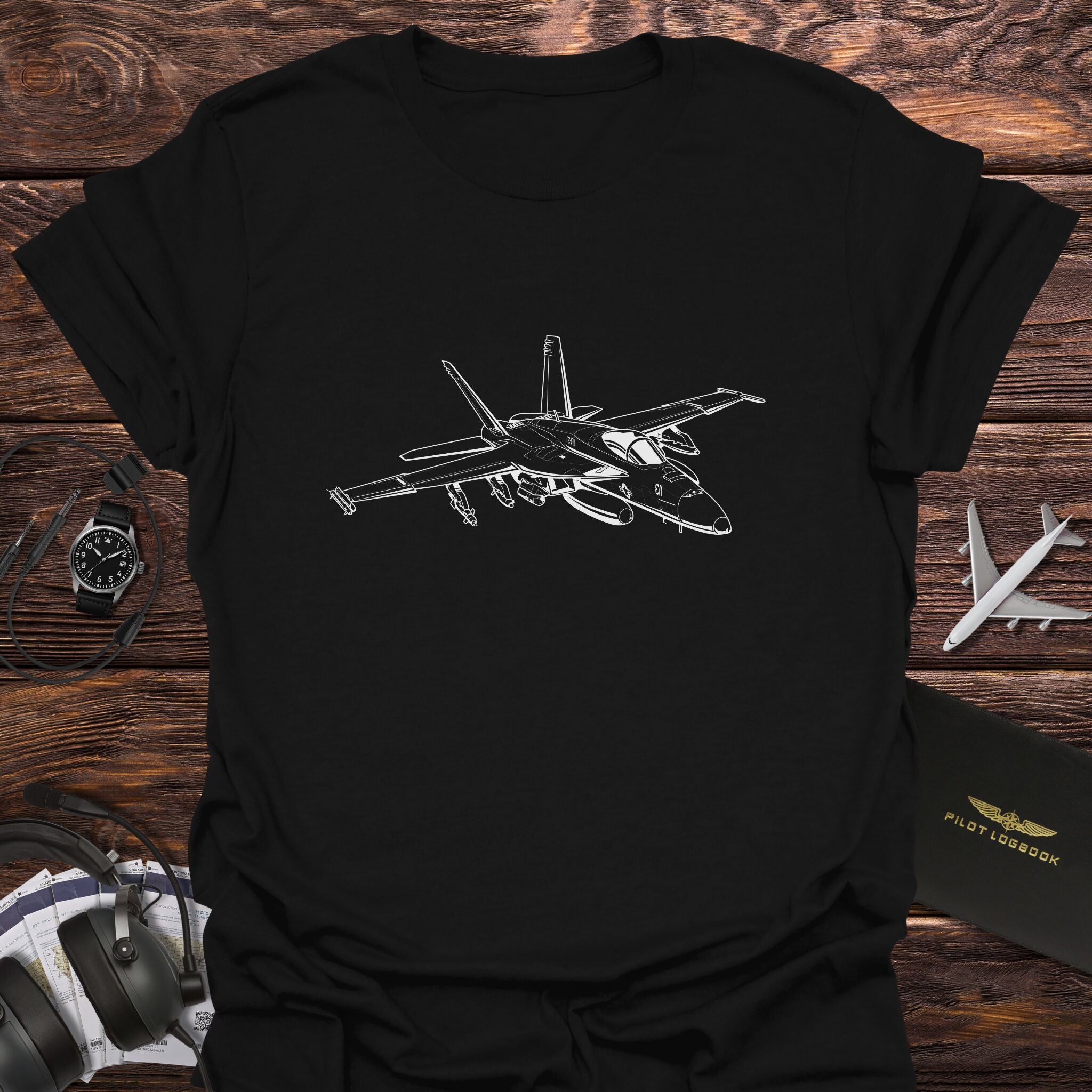 F-A-18F Super Hornet Fighter Jet T-Shirt