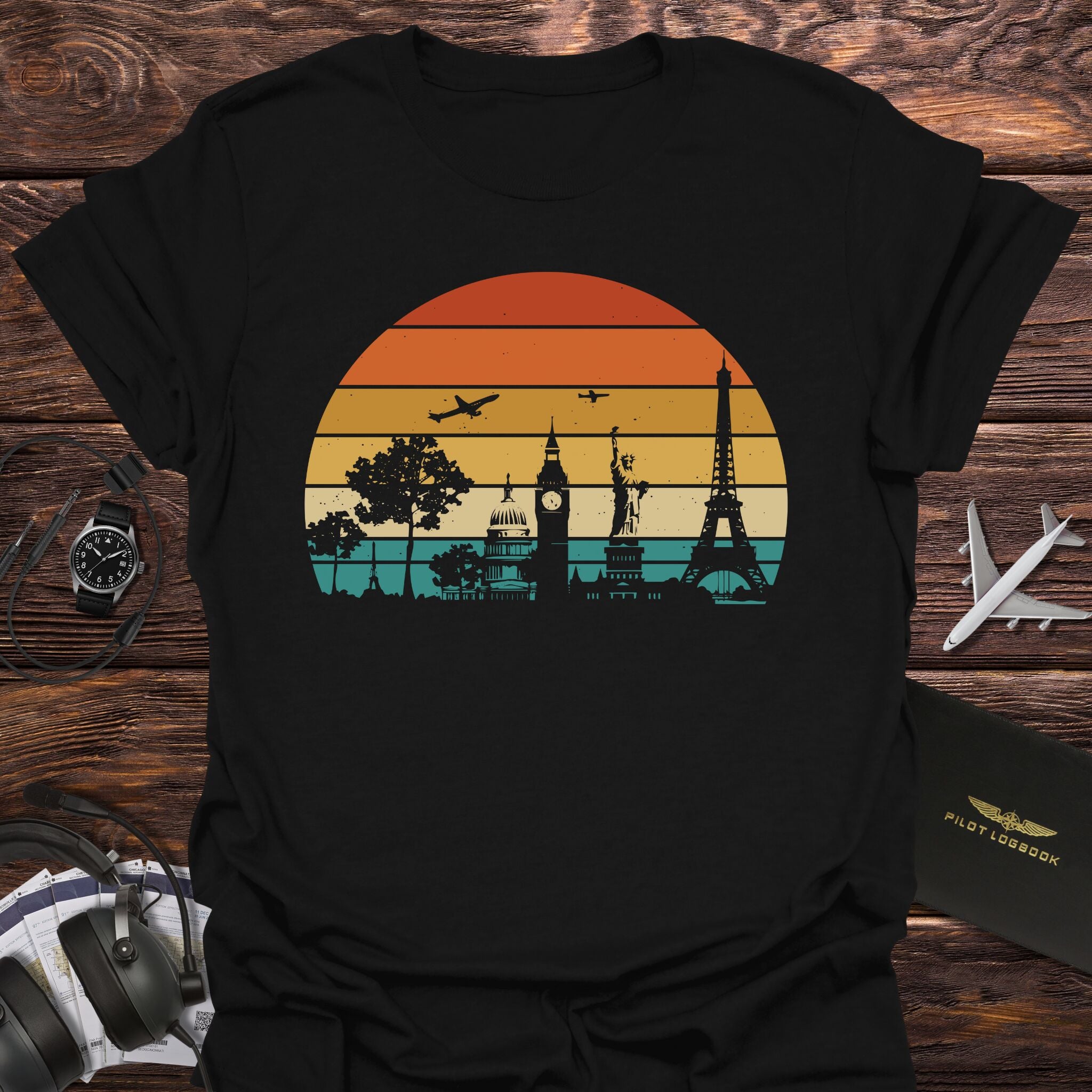 Travel Retro Sunset T-Shirt
