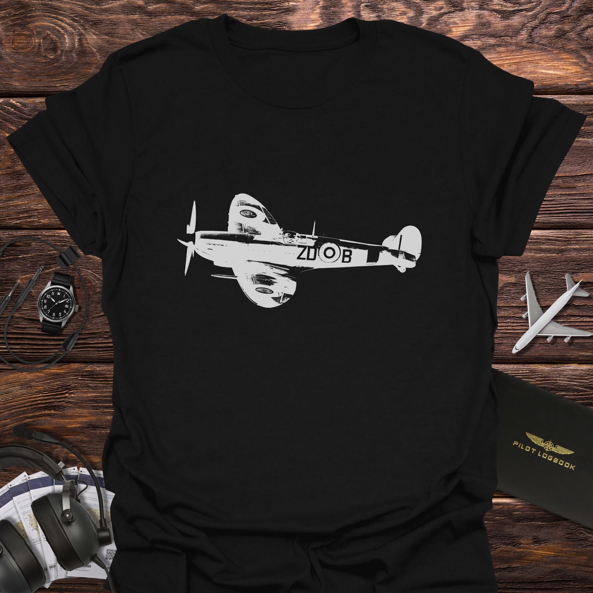 Supermarine Spitfire WWII Fighter T-Shirt