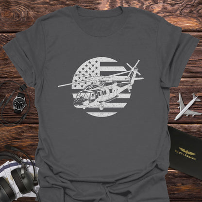 UH-60 Black Hawk American Flag T-Shirt