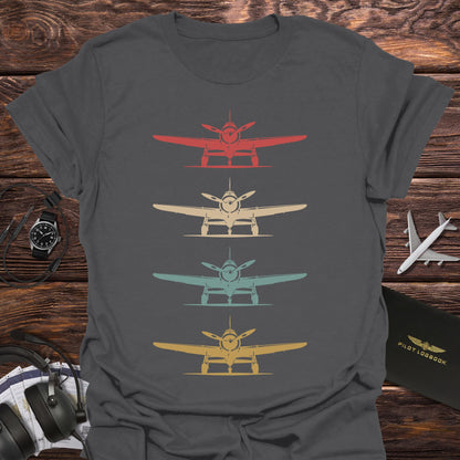 Four Vintage Propeller Planes T-Shirt