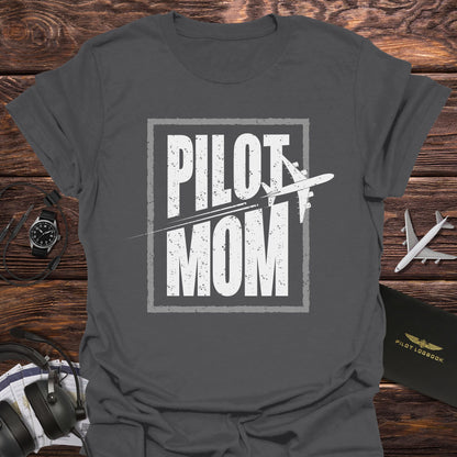 Pilot Mom with Plane T-Shirt