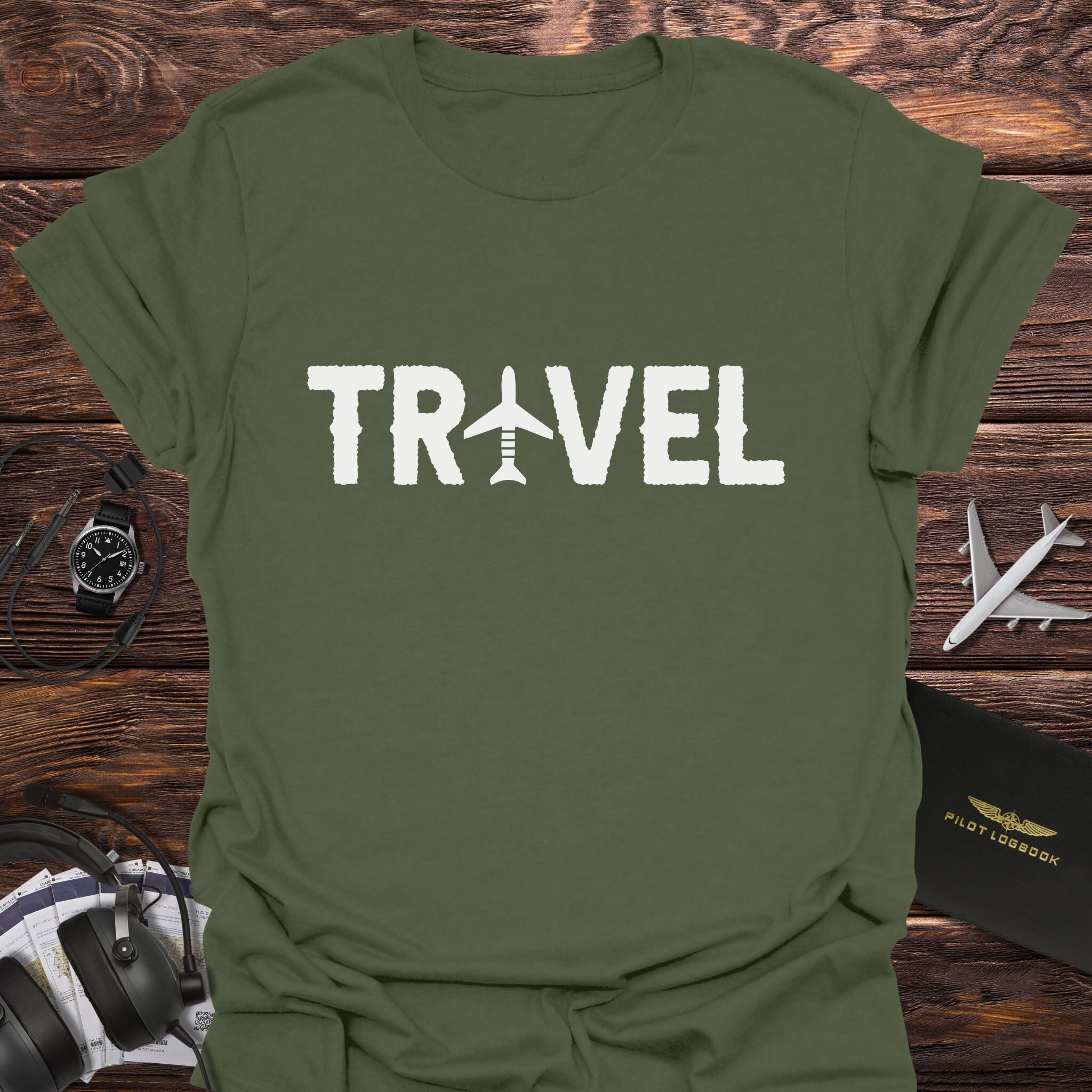 Travel Airplane Letter T-Shirt