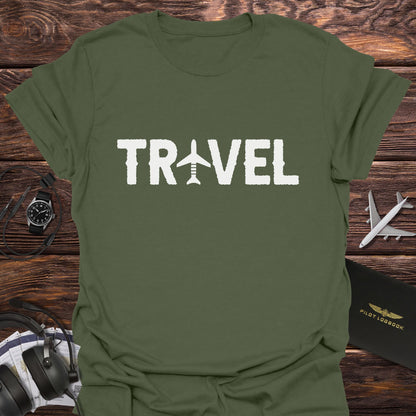 Travel Airplane Letter T-Shirt
