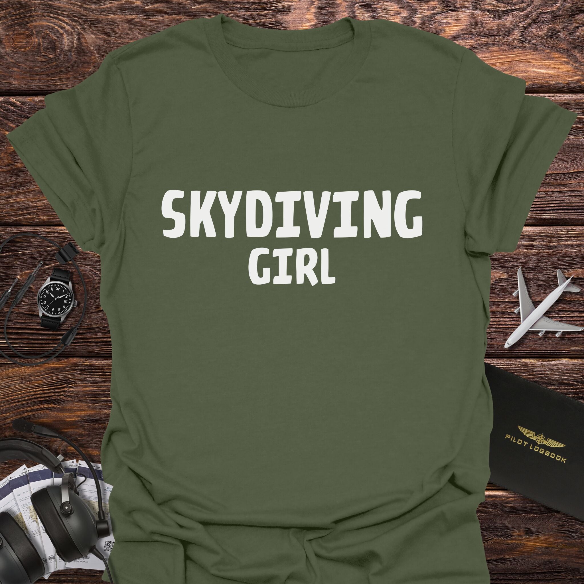 Skydiving Girl T-Shirt