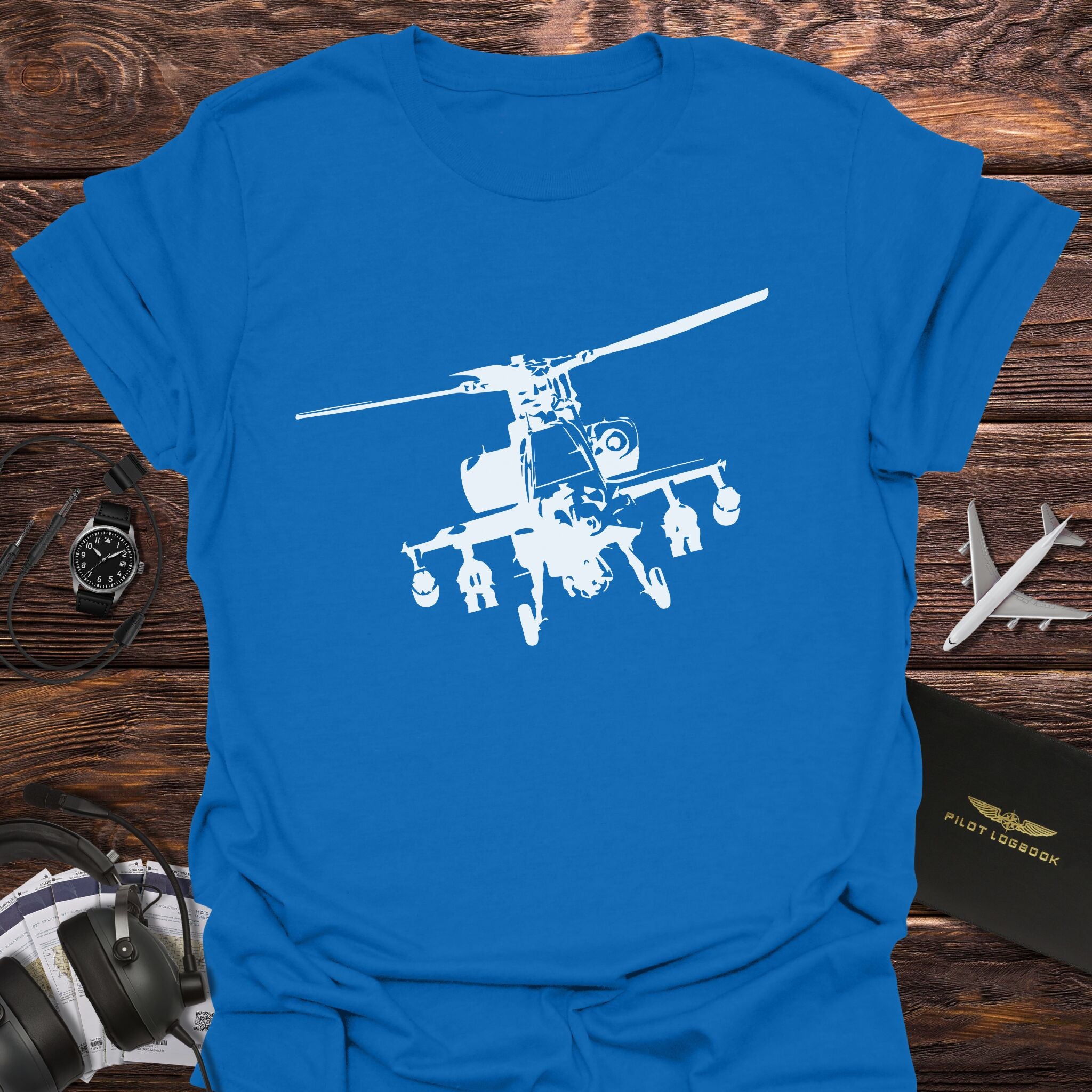 AH-64 Apache Attack Helicopter T-Shirt