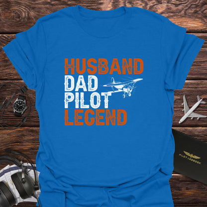 Husband Dad Pilot Legend T-Shirt
