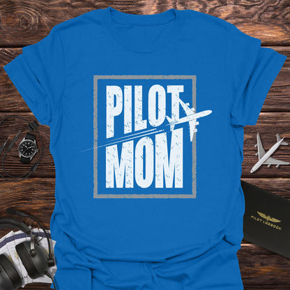 Pilot Mom with Plane T-Shirt