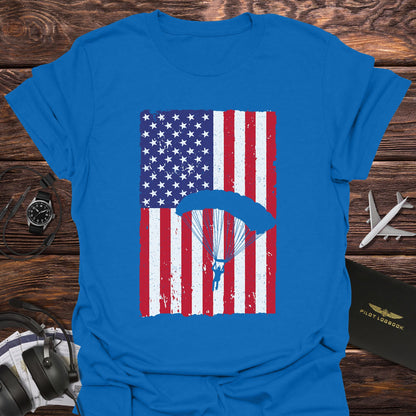 American Flag Skydiving T-Shirt