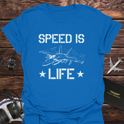 Speed Is Life Fighter Jet T-Shirt