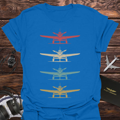 Four Vintage Propeller Planes T-Shirt